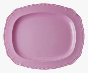 Serveringsbricka Rosa från Rice i rosa med präglad kant