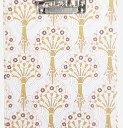 Clipboard A4 Lidya från House Doctor med trädmönster i guld