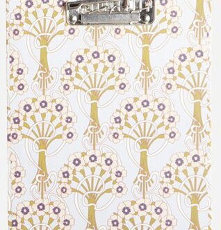 Clipboard A4 Lidya från House Doctor med trädmönster i guld