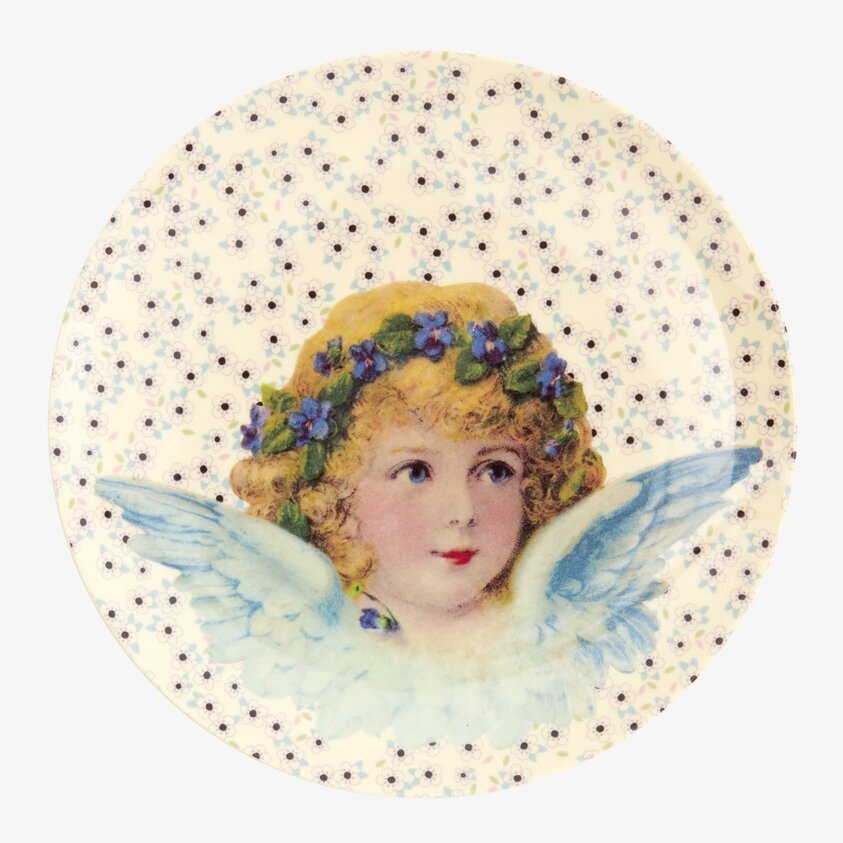 Desserttallrik Angels Creme från Rice med ängelmotiv