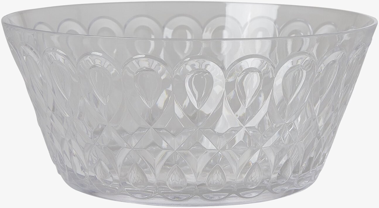 Serveringsskål Swirly Clear från Rice med vågigt mönster