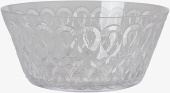 Serveringsskål Swirly Clear från Rice med vågigt mönster