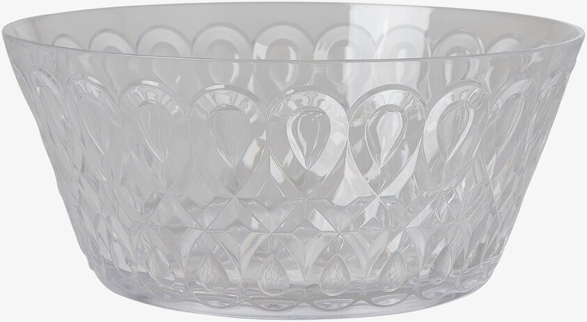 Serveringsskål Swirly Clear från Rice med vågigt mönster