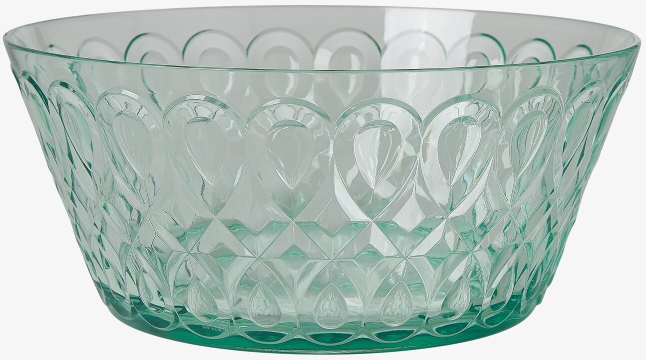 Serveringsskål Swirly Grön från Rice på vit bakgrund