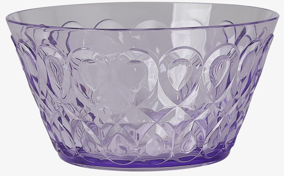 Skål Swirly Lavender från Rice i lavendelfärg med mönster