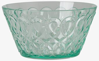 Skål Swirly Grön från Rice med virvlande mönster i plast