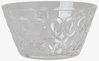 Skål Swirly Clear från Rice med swirl-mönster i klar plast