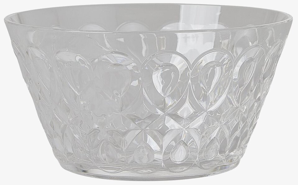 Skål Swirly Clear från Rice med swirl-mönster i klar plast