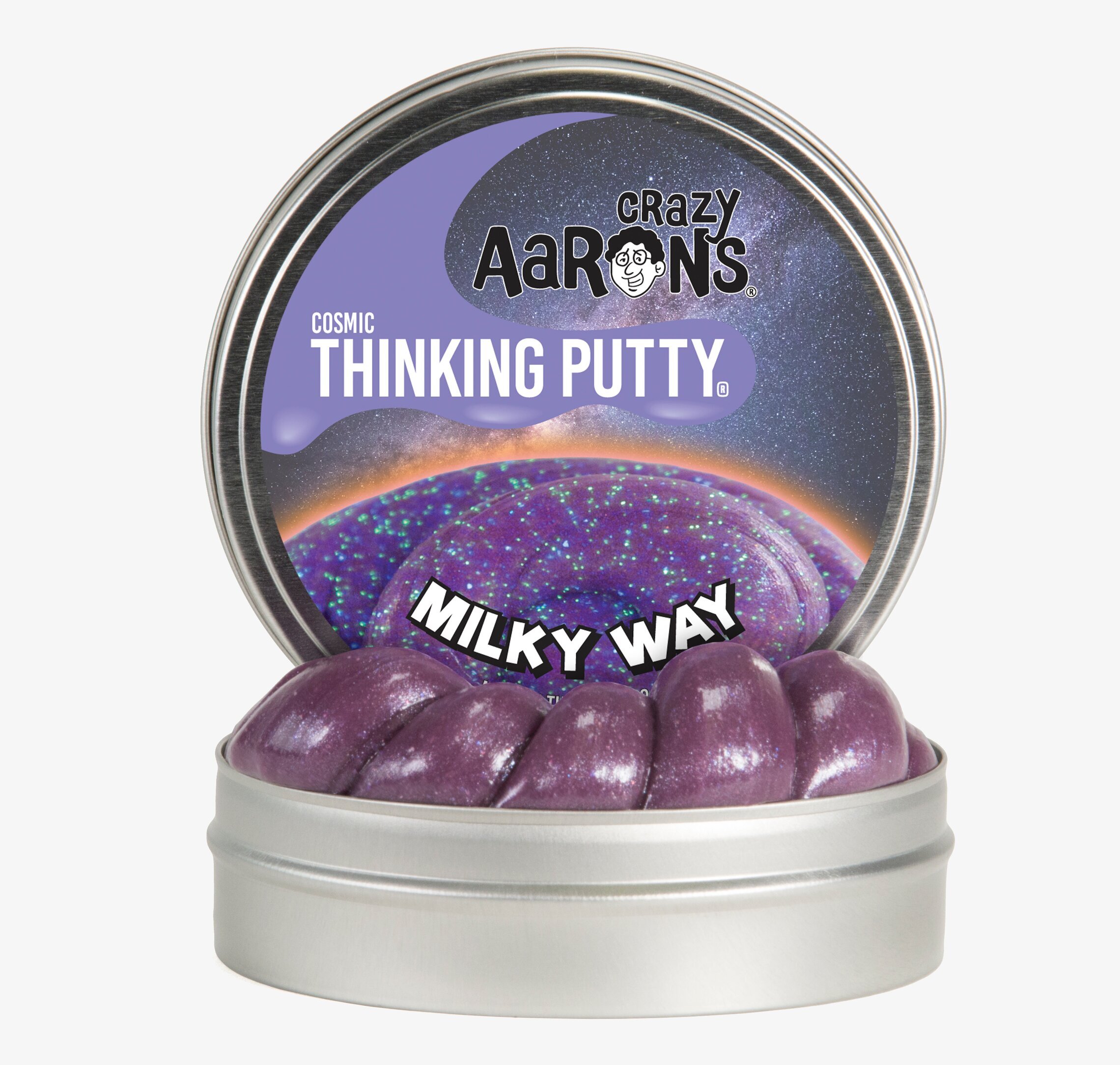 Cosmic Milky Way från Crazy Aarons Thinking Putty i burk