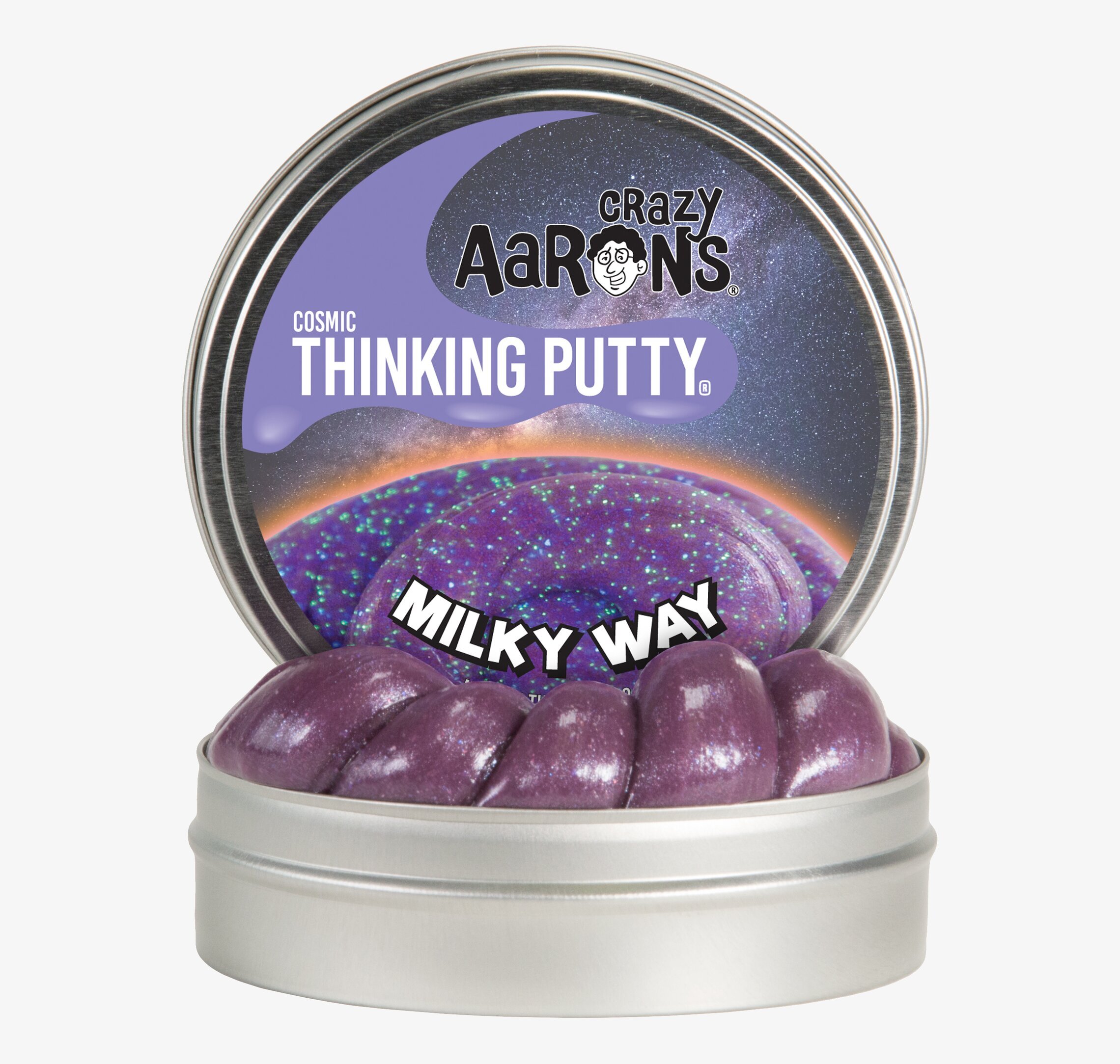 Cosmic Milky Way från Crazy Aarons Thinking Putty i burk