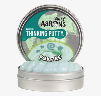 Phantom Foxfire från Crazy Aarons Thinking Putty i burk