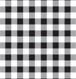 Disktrasa Ruta Svart från La Shelf med grafiskt rutmönster