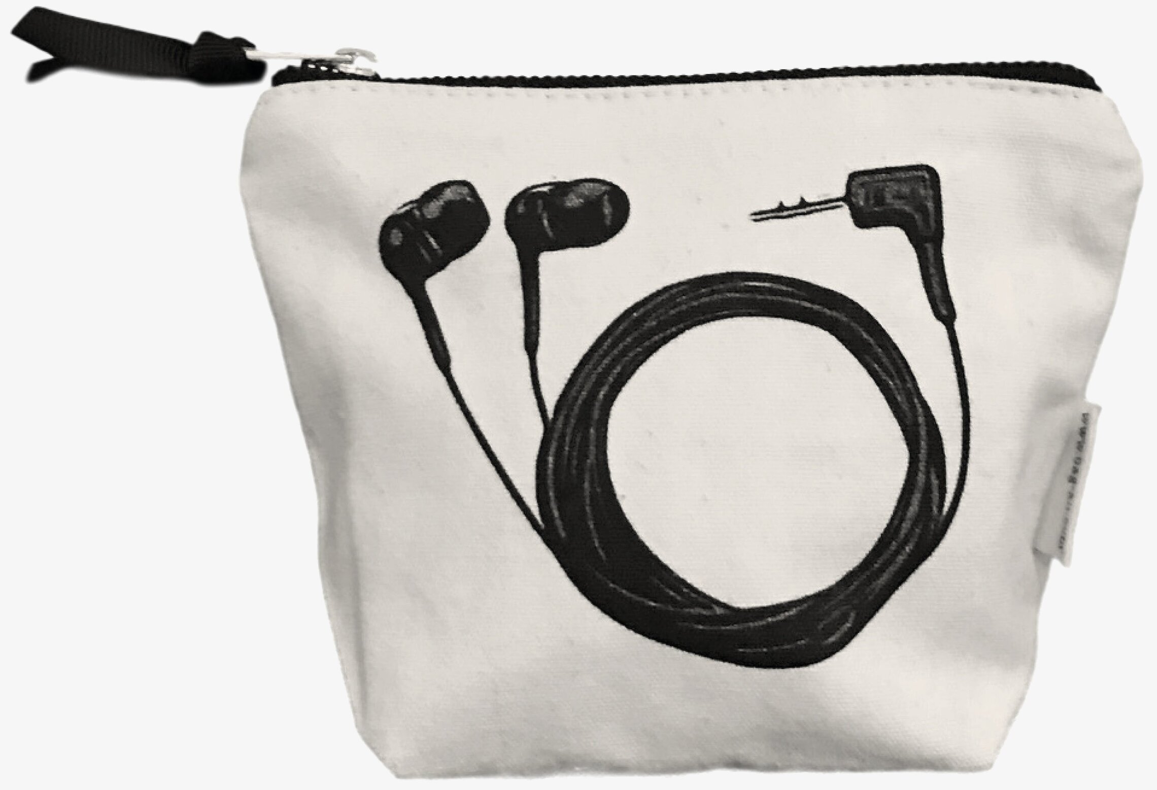 Fodral Hörlurar från Bag All med dragkedja och hörlurstryck