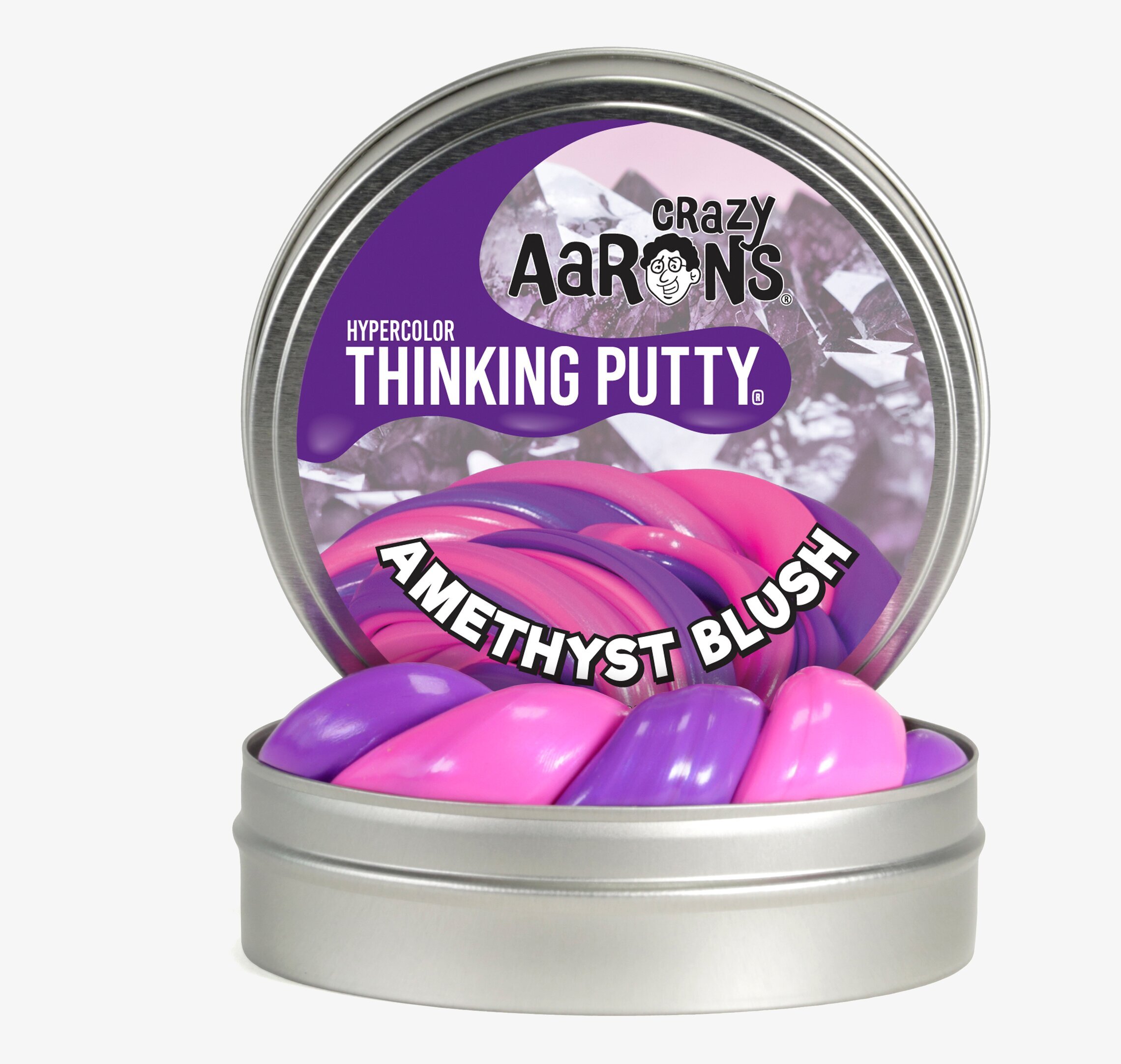 Amethyst Blush från Crazy Aarons Thinking Putty i metallburk