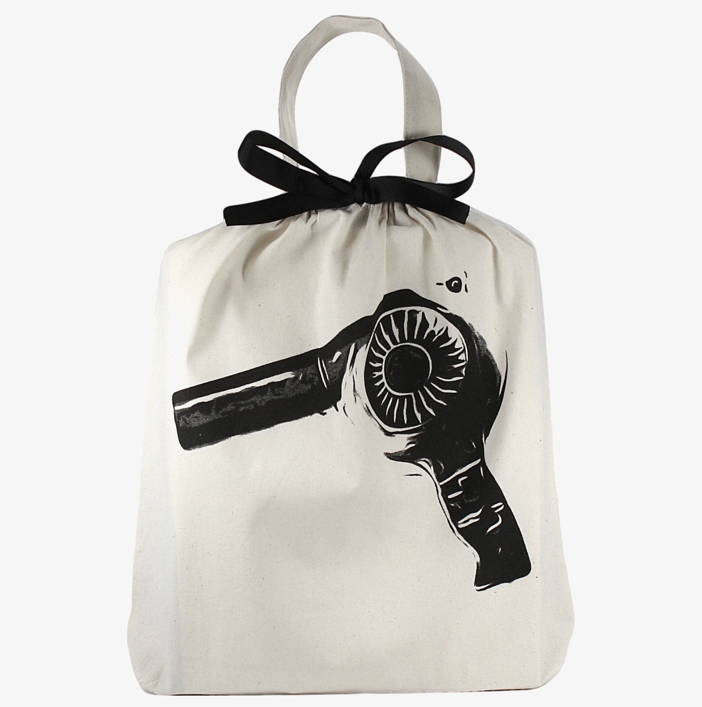 Förvaringspåse Hårfön från Bag All i naturfärgad bomull