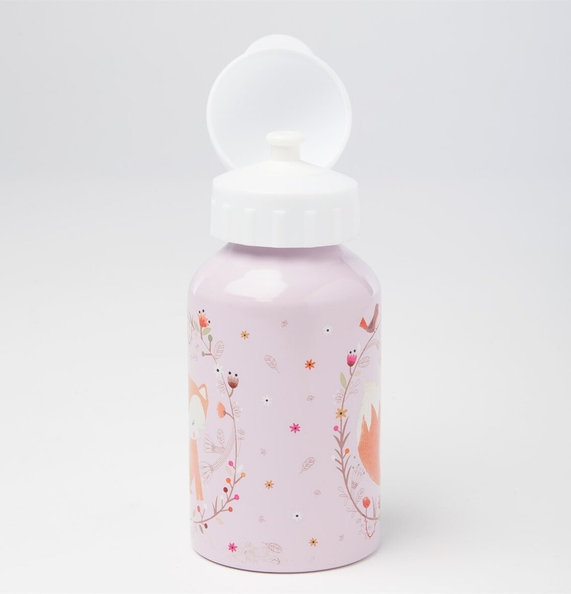 Vattenflaska Woodland Friends från Sass & Belle, pastellila