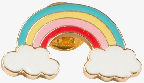 Rainbow - Pin Fashion från Sass & Belle med regnbågsdesign
