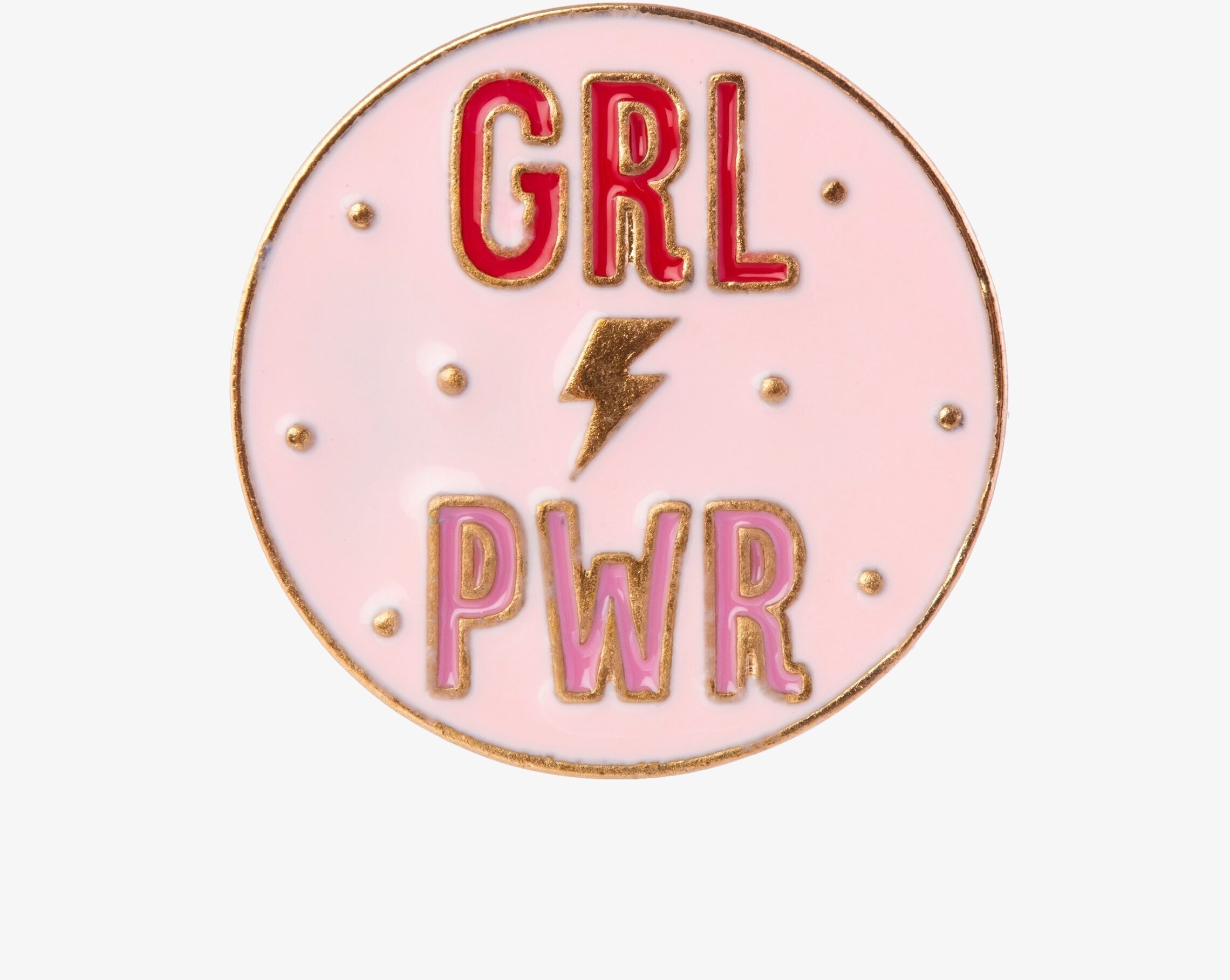 Girl Power - Pin Fashion från Sass & Belle med rosa bakgrund