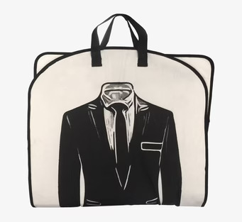 Klädöverdrag Kostym från Bag All med elegant kostymtryck