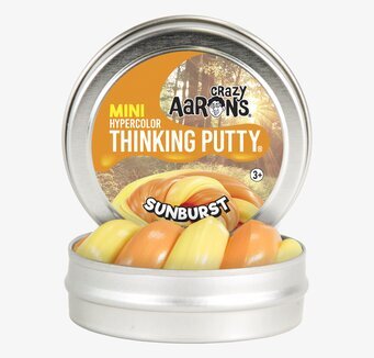 Crazy Aarons Thinking Putty Sunburst i en metallburk