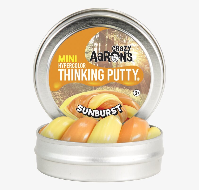 Crazy Aarons Thinking Putty Sunburst i en metallburk