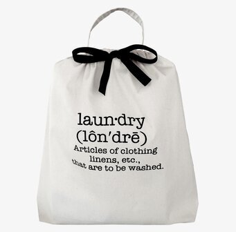 Förvaringspåse Tvätt från Bag All med dekorativ text