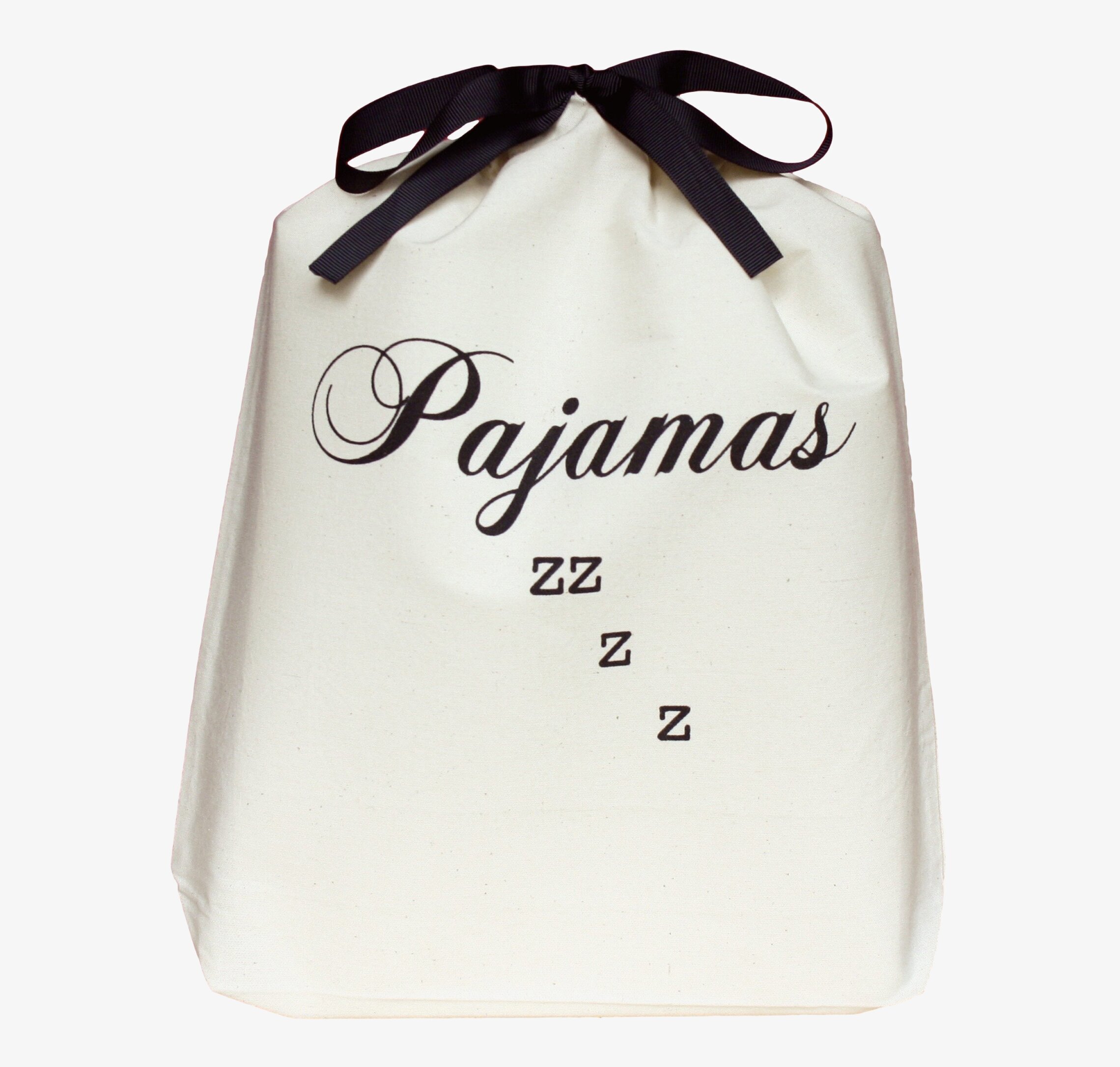 Förvaringspåse Pajamas Zzzz från Bag All i naturfärgad canvas