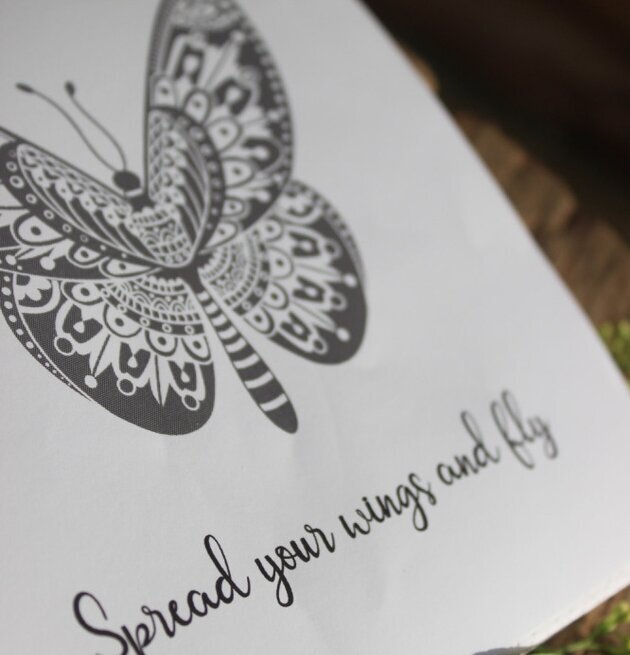 Servetter Butterflies från Majas Cottage med fjärilsmotiv