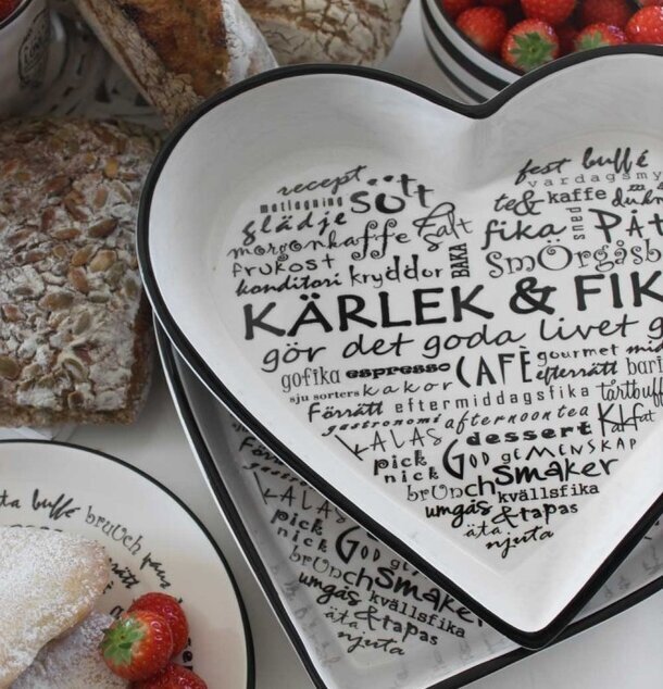 Ugnsform Kärlek & Fika från Majas Cottage med fika-tema