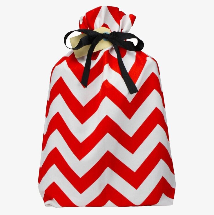 Presentpåsar 3-Pack Röd/Svart från Bag All med dragsko