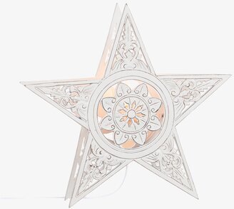 Lampa Stjärna Trä från Different Design i trä och vit färg