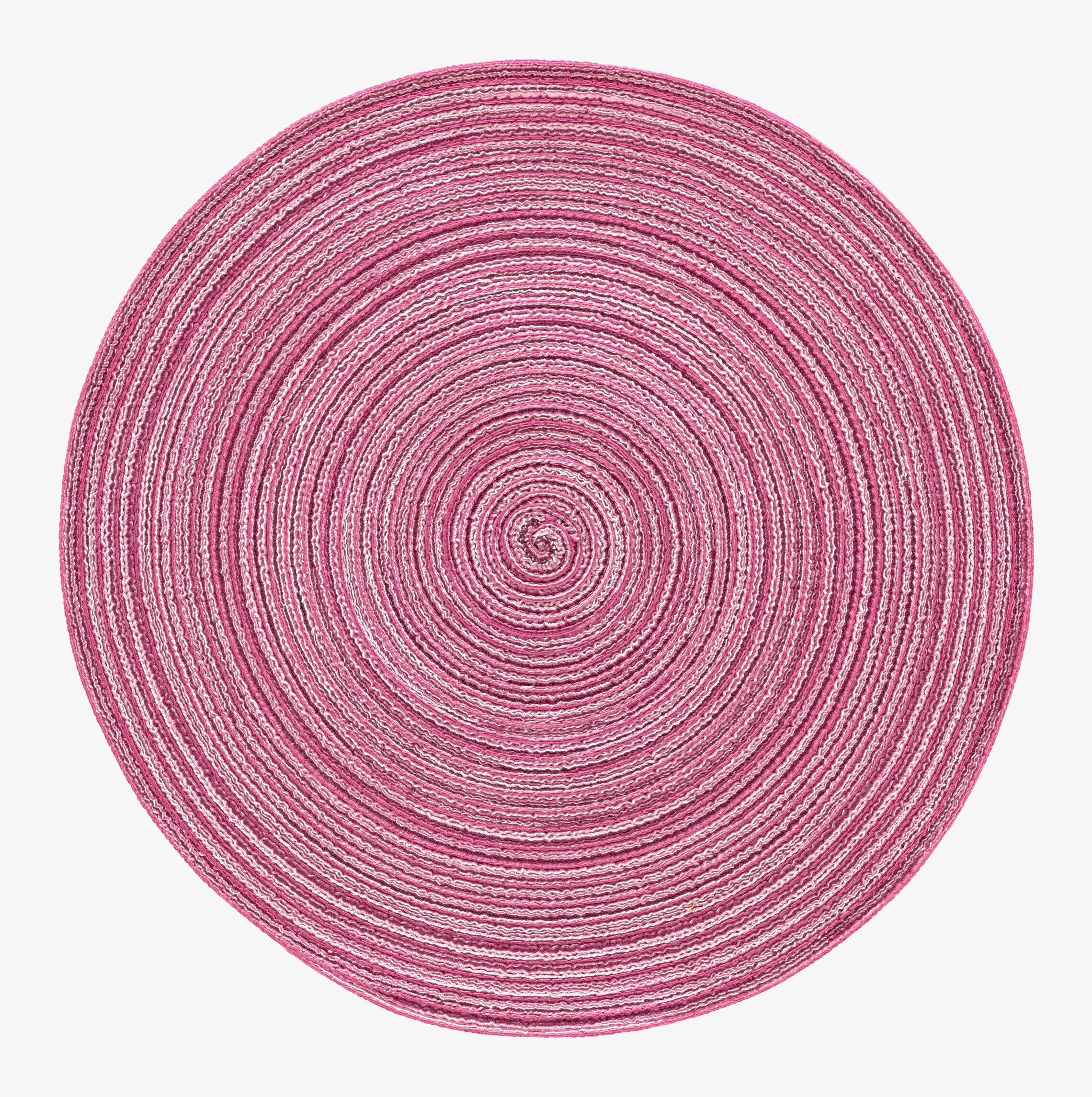 Tablett Dart rosa från Dixie med spiralformad flätning