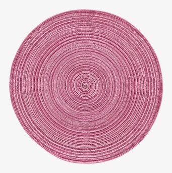 Tablett Dart rosa från Dixie med spiralformad flätning