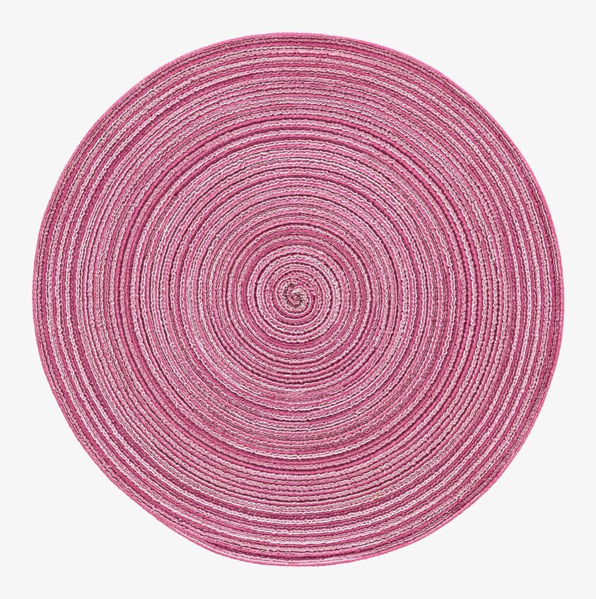 Tablett Dart rosa från Dixie med spiralformad flätning