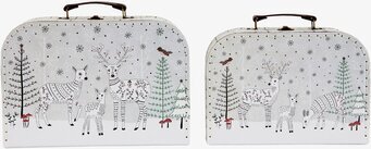 Väskor - Forest Folk Deer från Sass & Belle med vintermotiv