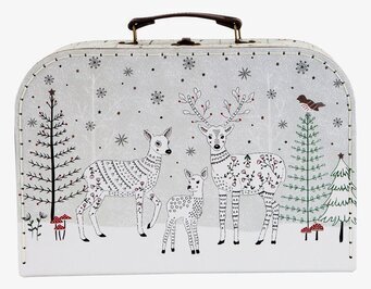 Väskor - Forest Folk Deer från Sass & Belle, vintrigt motiv