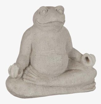 Groda Yoga skulptur av Different Design i lotusposition