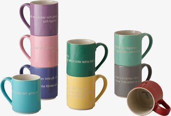 Mugg Astrid Lindgren Citat Röd från Design House Stockholm