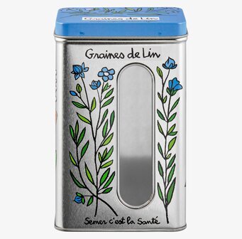 Bild av färgglad och praktisk plåtburk för köket