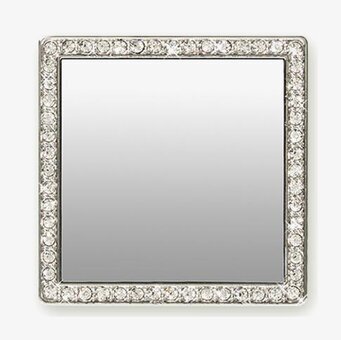 Phone Mirror - Silver Crystals från iDecoz med silverkristaller