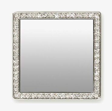 Phone Mirror - Silver Crystals från iDecoz med silverkristaller