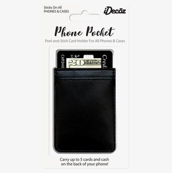Phone Pocket - Black från iDecoz, kort- och kontanthållare