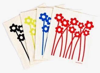 Disktrasa Rabatt Blå från La Shelf med blommönster i blått