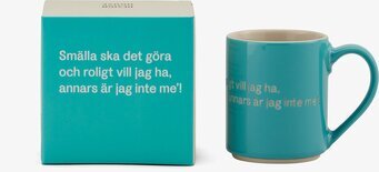 Mugg Astrid Lindgren Citat Turkos från Design House Stockholm