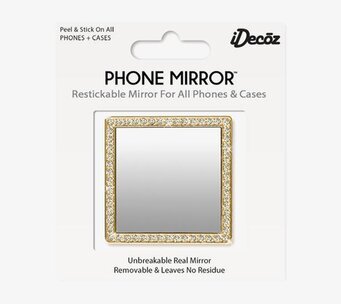 Phone Mirror - Gold Crystals från iDecoz med kristaller