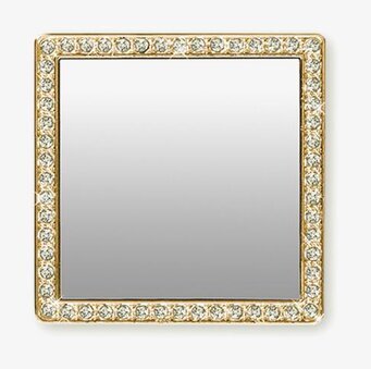 Phone Mirror - Gold Crystals från iDecoz på vit bakgrund
