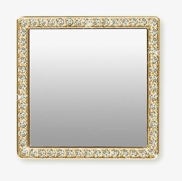 Phone Mirror - Gold Crystals från iDecoz på vit bakgrund