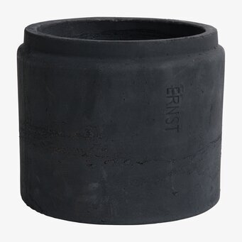 Kruka Terracotta Svart M från Ernst, elegant och stilren