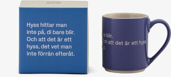Mugg Astrid Lindgren Citat Blå från Design House Stockholm
