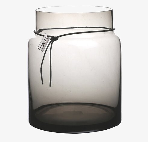 Glasvas Rund Rökgrå från Ernst på neutral bakgrund